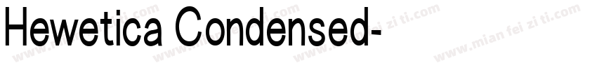 Hewetica Condensed字体转换